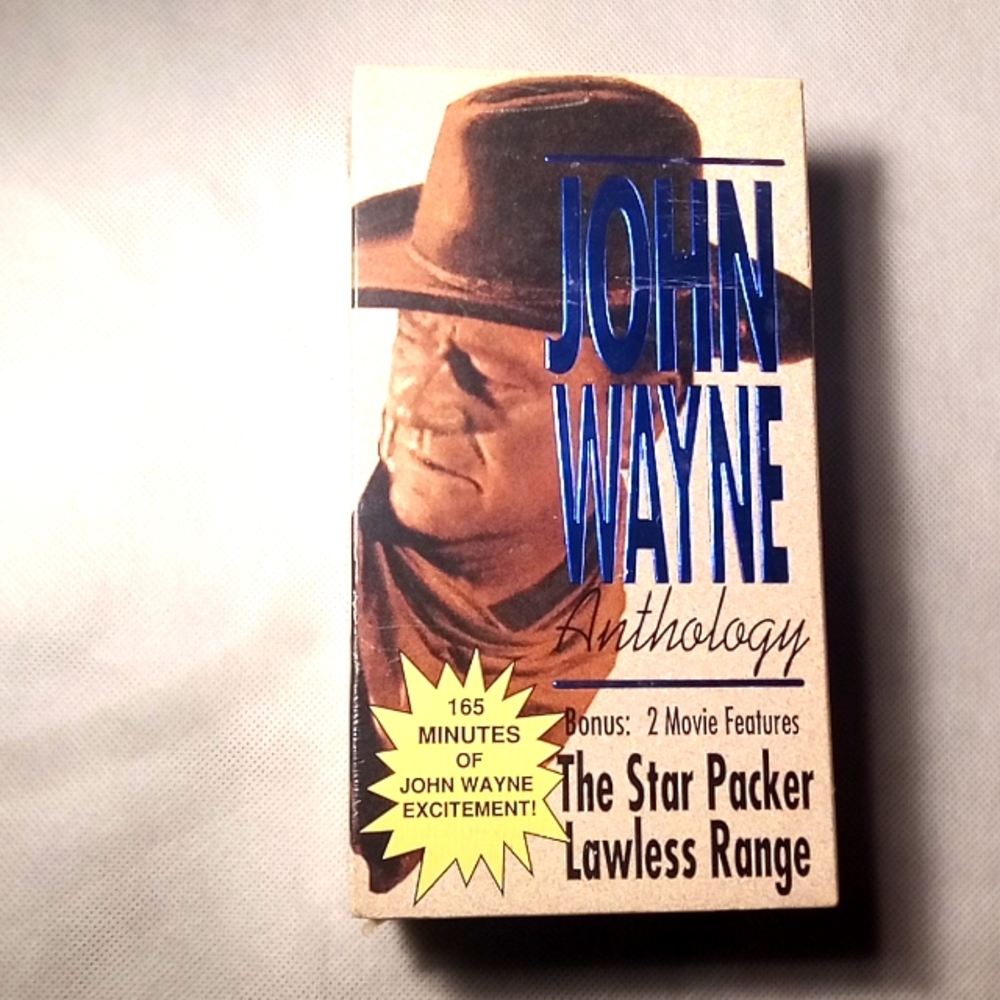 John Wayne anthology the star packer lawless range vhs